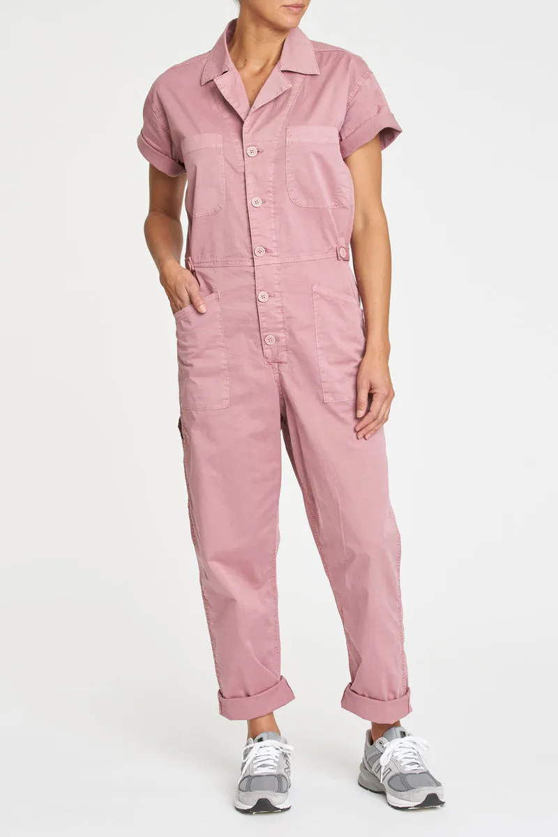 Pistola - Grover Cotton Worker Onepiece Jumpsuit - Ash Rose