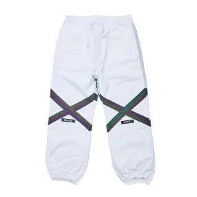 POT-X RAINBOW REFLECTIVE JOGGER PANTS WHITE