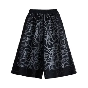 Pre Order:  Doodle Print Ankle Length Pants