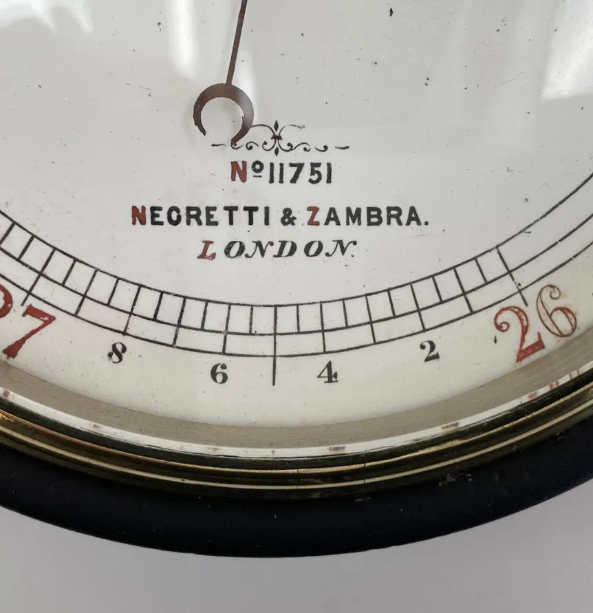 Rare Presentation RNLI Aneroid Fishermans Barometer by Negretti & Zambra