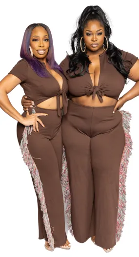 Reinforce Brown Jumpsuit