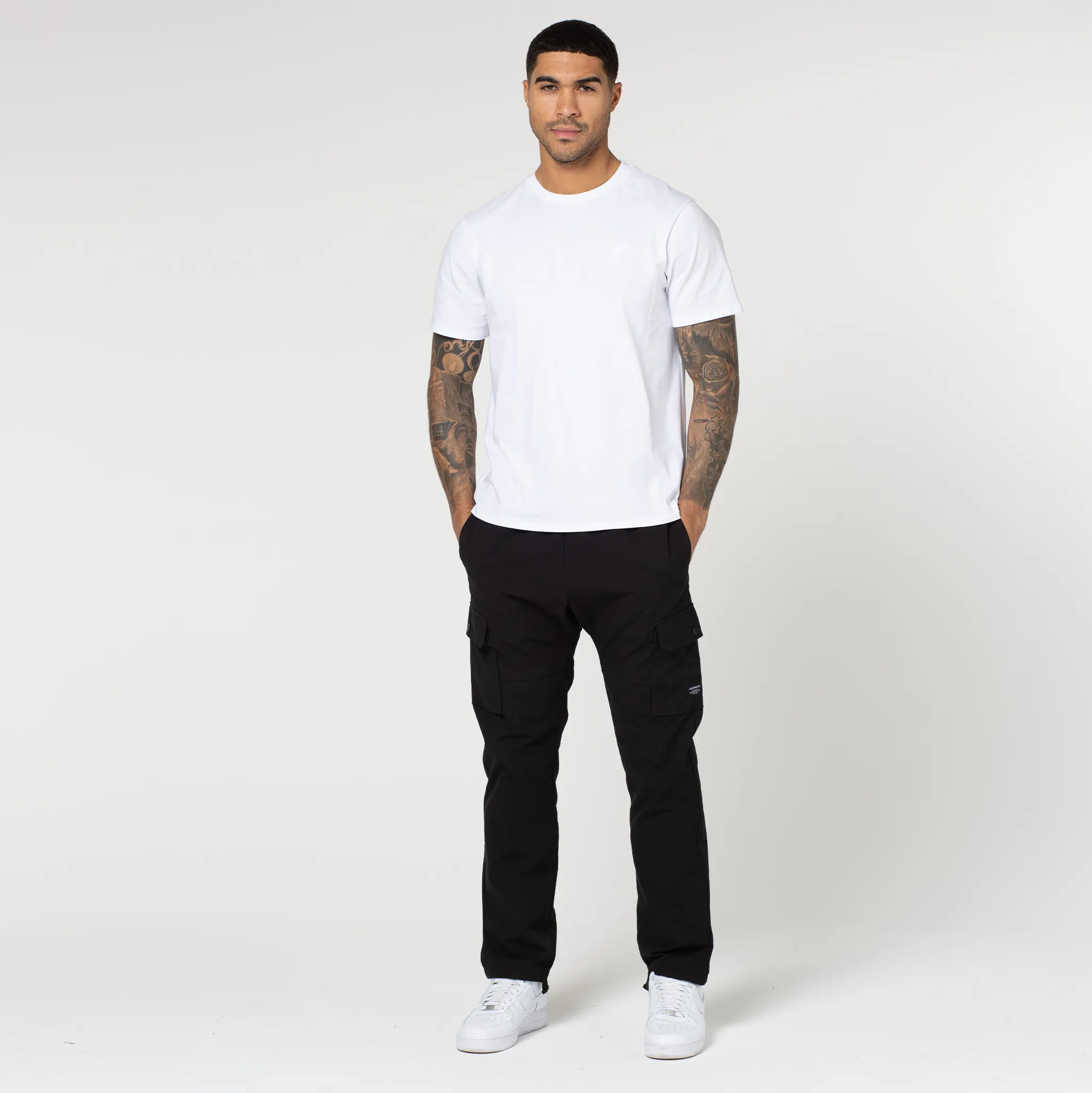 Ripstop Open Hem Cargo Pant | Black