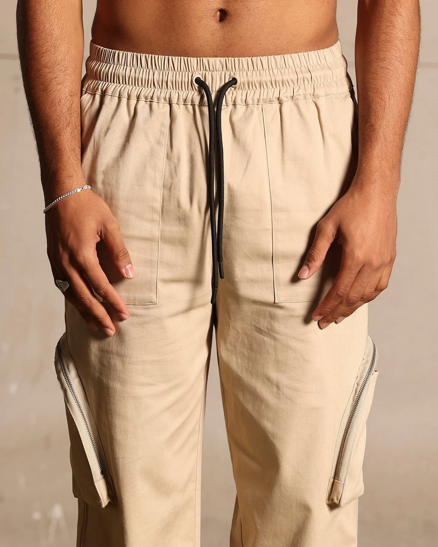 Saint Morta Gallery Zip Cargo Pants Stone