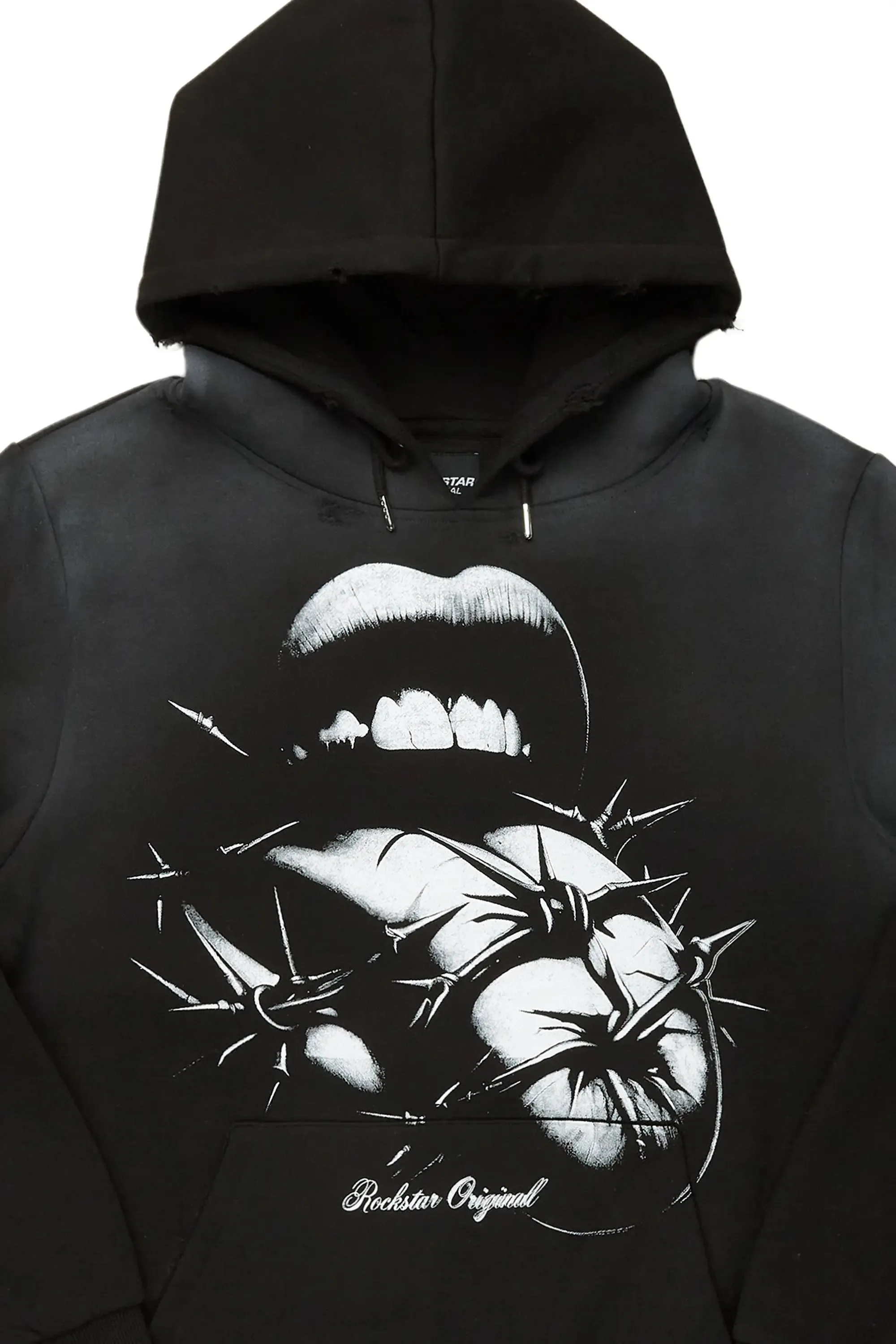 Schmear Black Graphic Hoodie