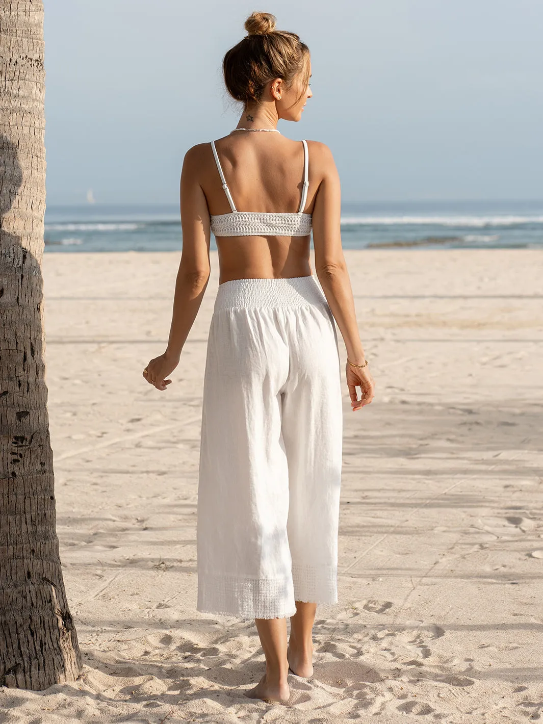 Shanty French Linen Pants Coconut