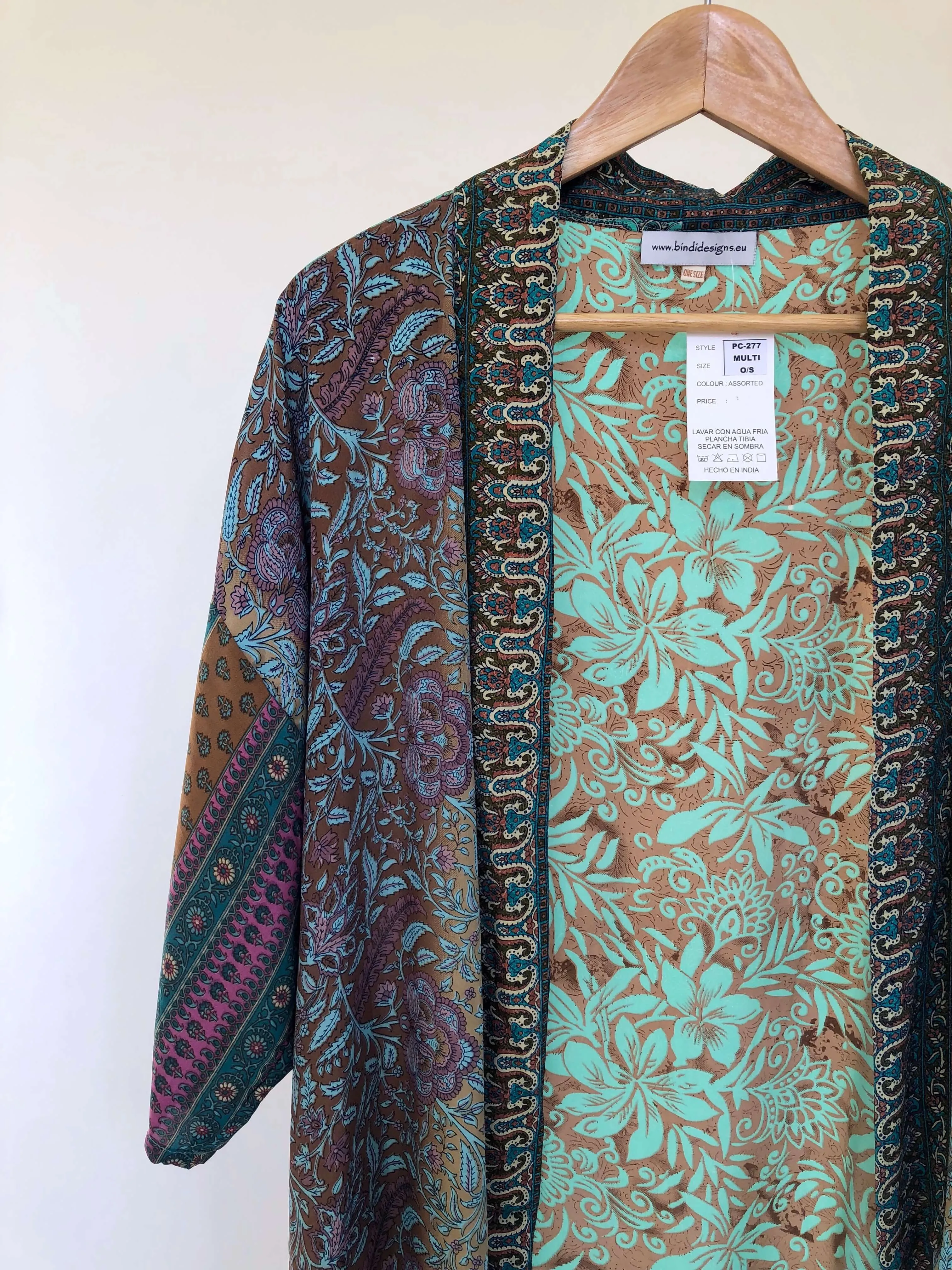 Short Kimono Sari Silk Jacket