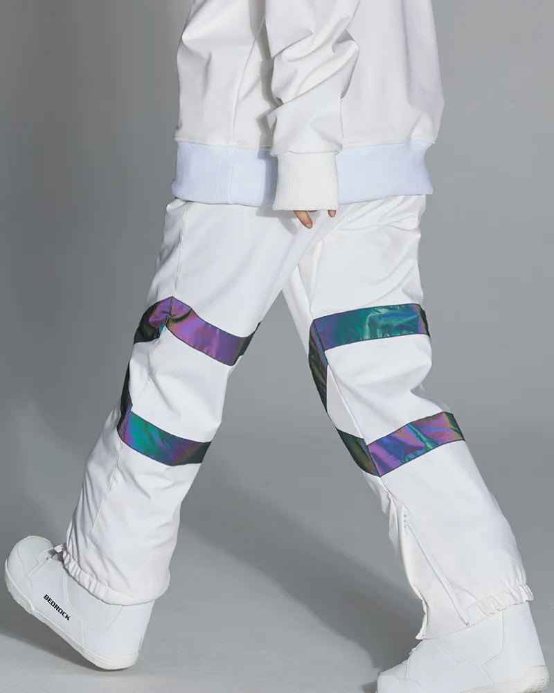 Ski Wear Neon Reflective Baggy Snow Pants