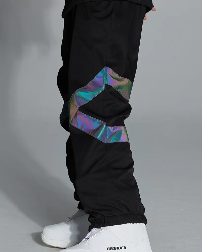 Ski Wear Neon Reflective Baggy Snow Pants