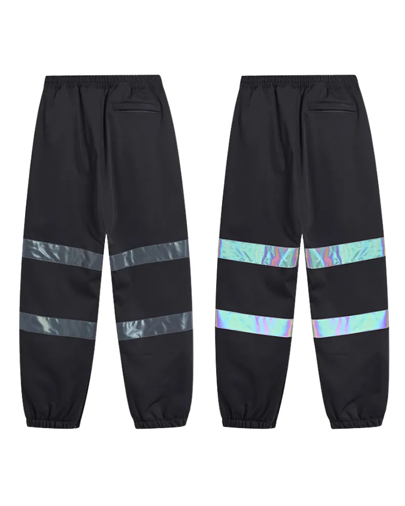 Ski Wear Neon Reflective Baggy Snow Pants