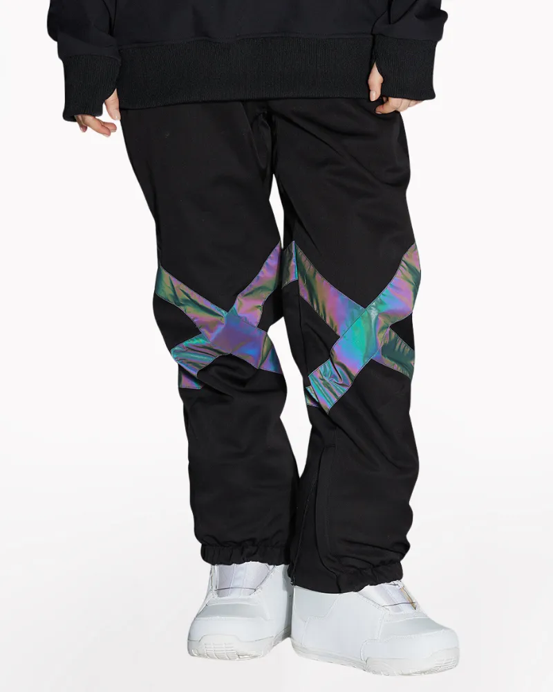 Ski Wear Neon Reflective Baggy Snow Pants