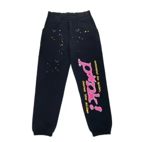 Sp5der P*NK Sweatpants Black