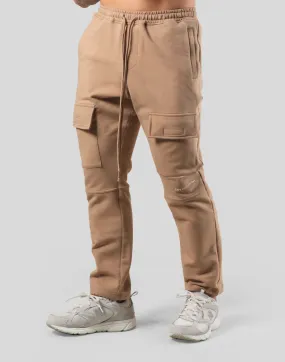 Stretch Sweat Cargo Pants - Beige