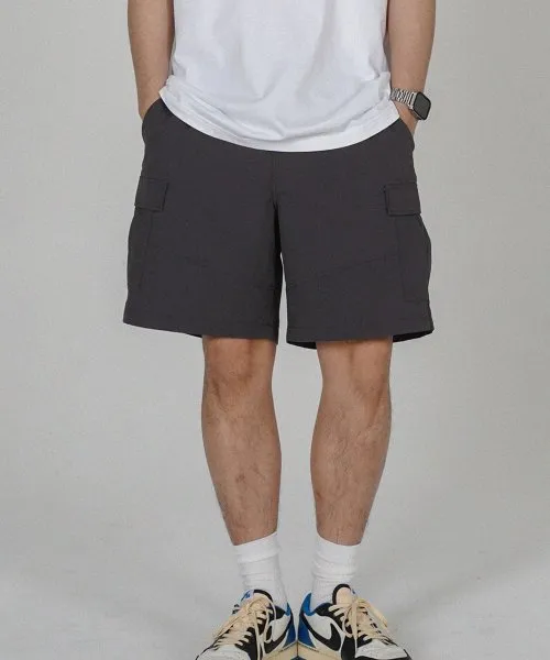 SUMMER ELASTIC CREPE CARGO PANTS