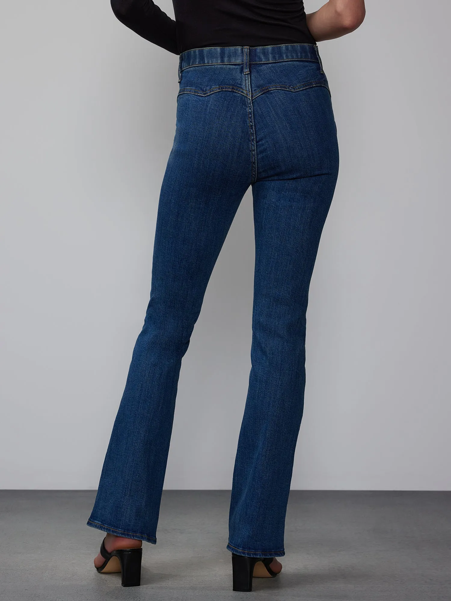 Tall High Rise Curved Yoke Bootcut Jeans