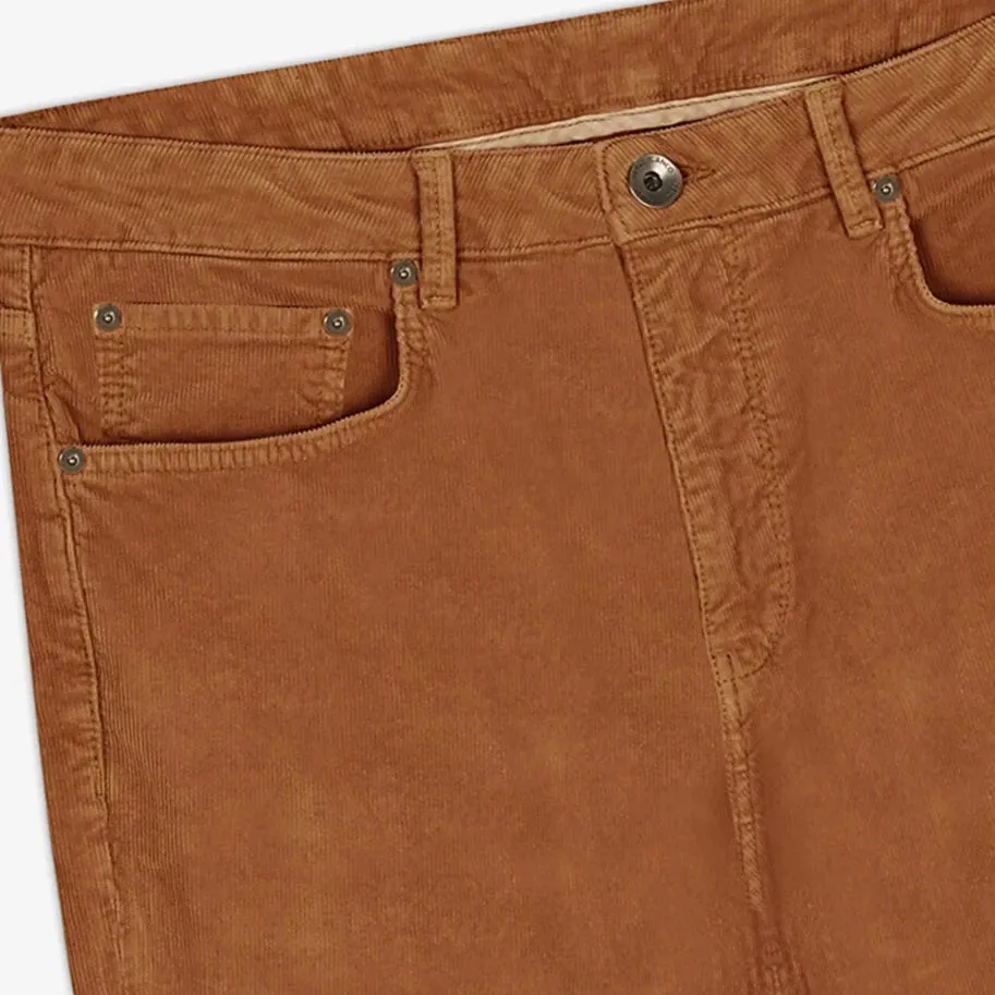 Tapered Corduroy Pant: Tawny Fauve