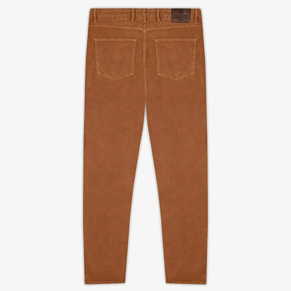 Tapered Corduroy Pant: Tawny Fauve