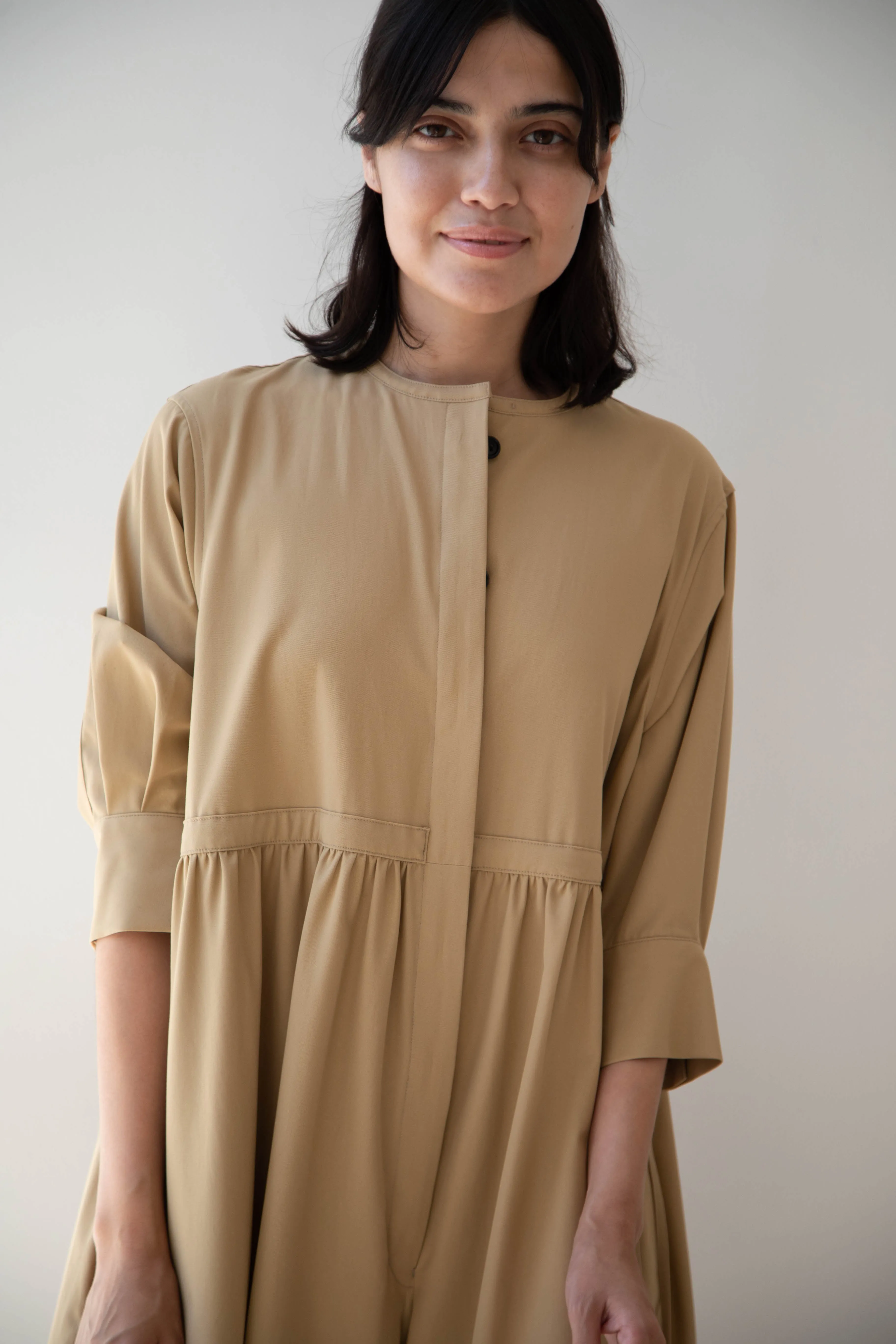 Tenne Handcrafted Modern | Waist String Jumpsuit In Camel