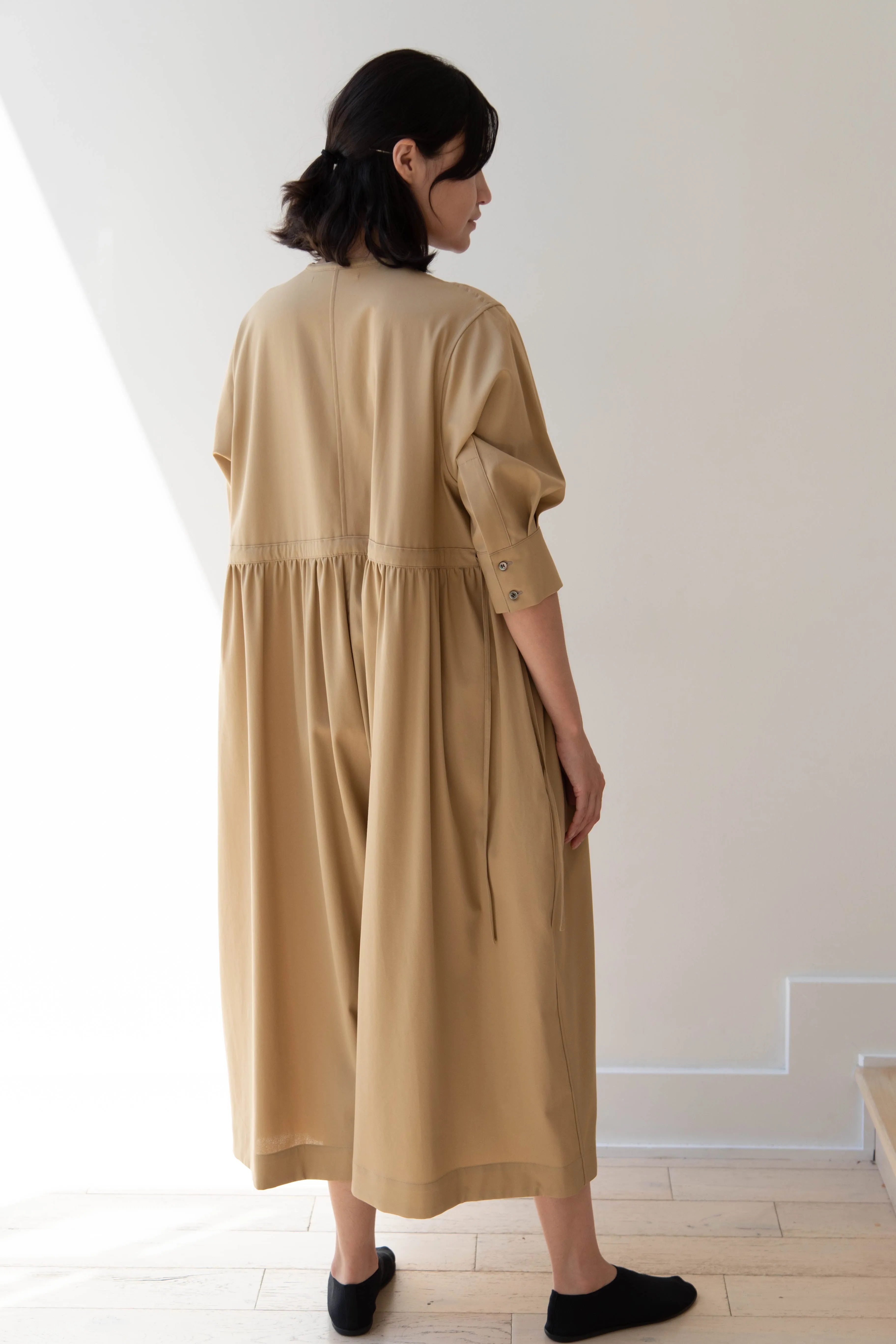 Tenne Handcrafted Modern | Waist String Jumpsuit In Camel