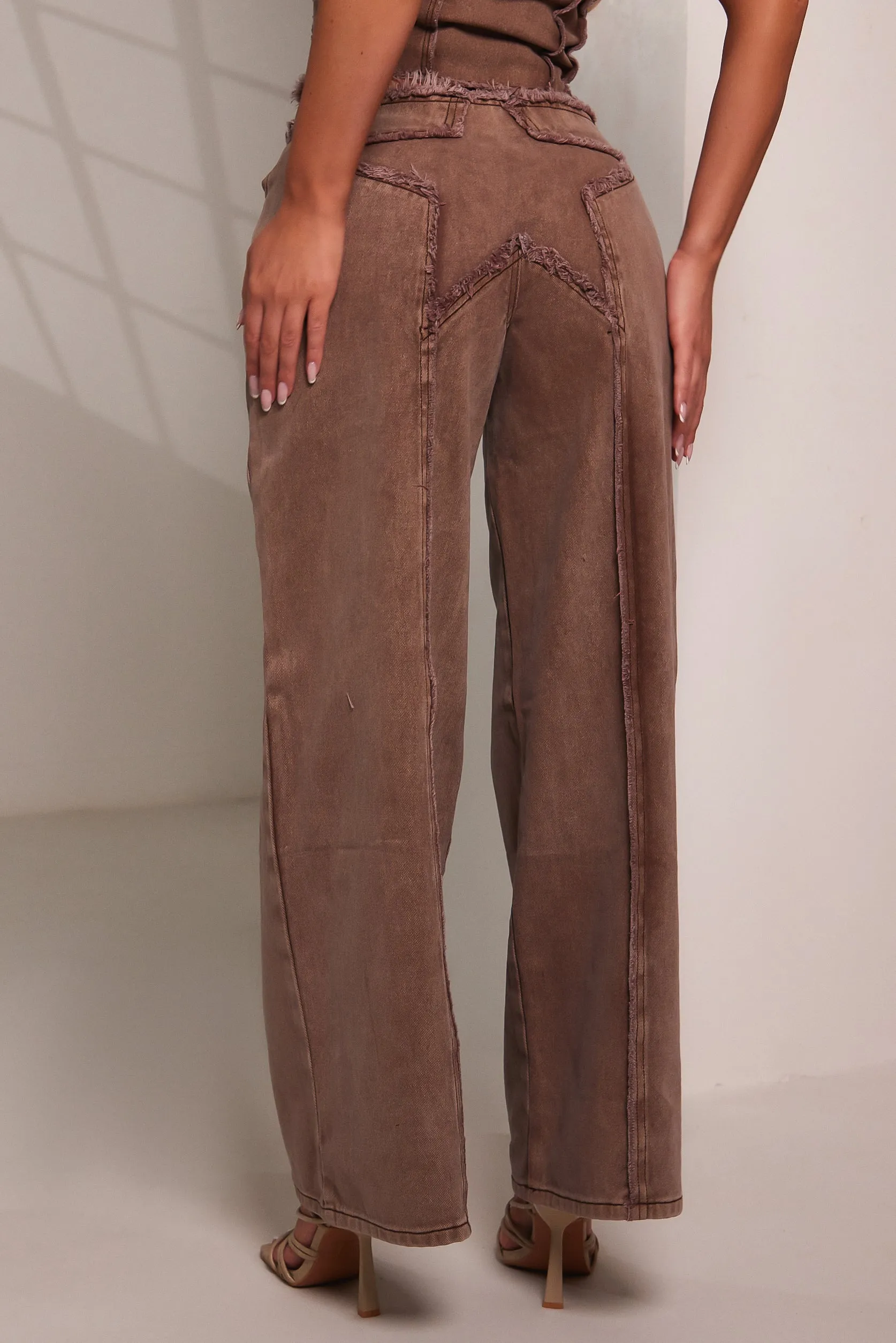 The Imani Jeans - Brown Wash