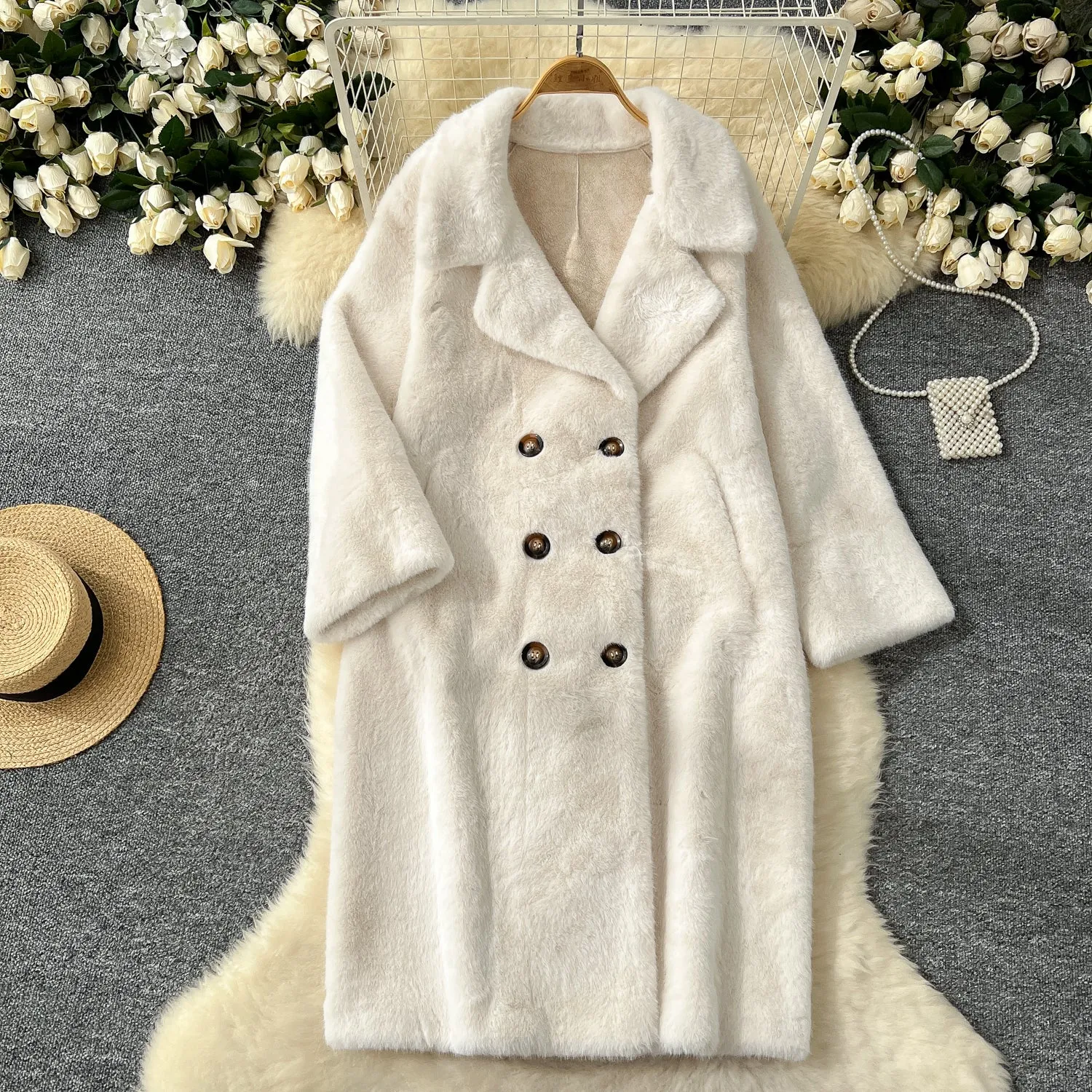 Thermal Soft Imitation Furry Coat