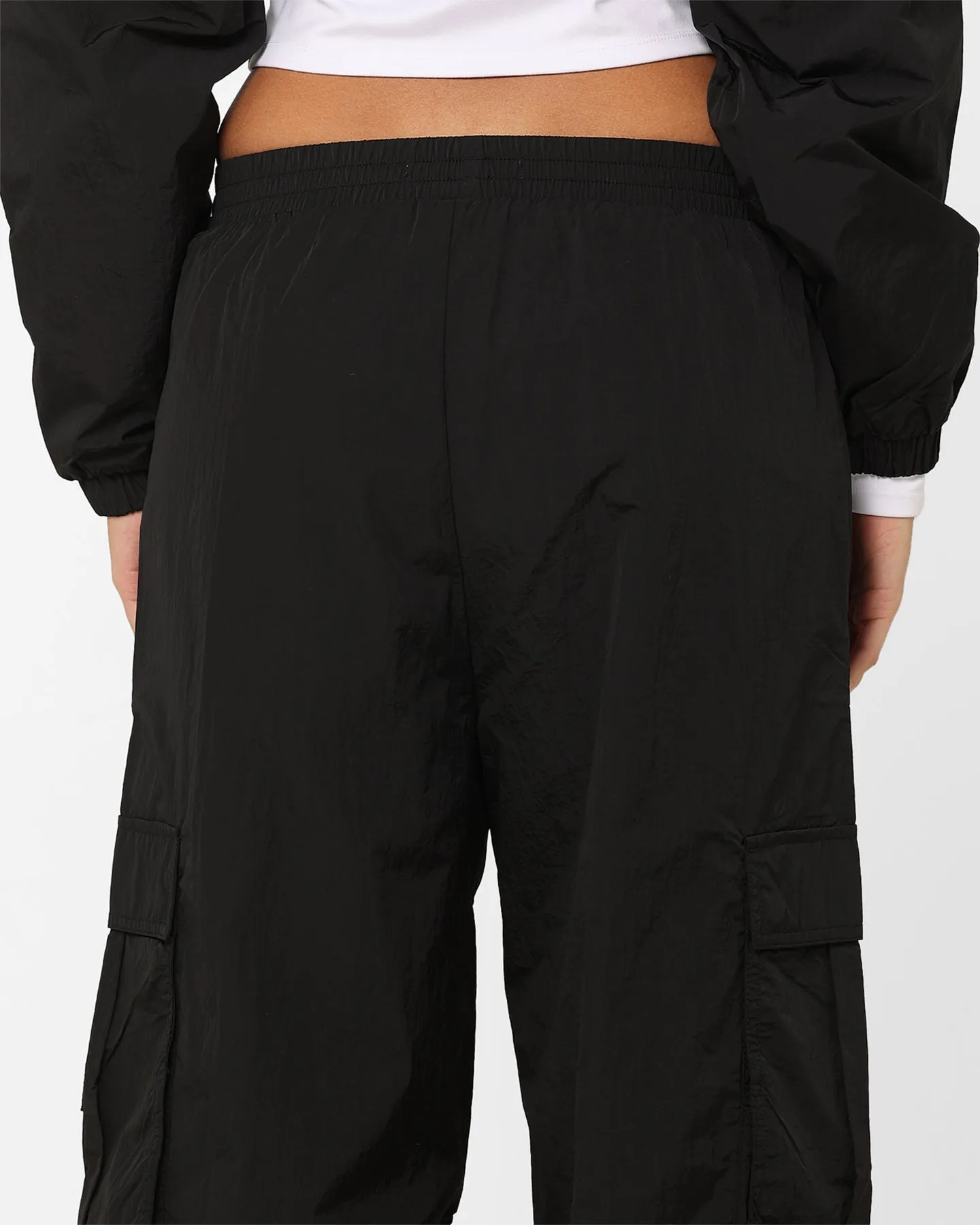 Tommy Jeans Women's Claire High Rise Wide Track Pants Black