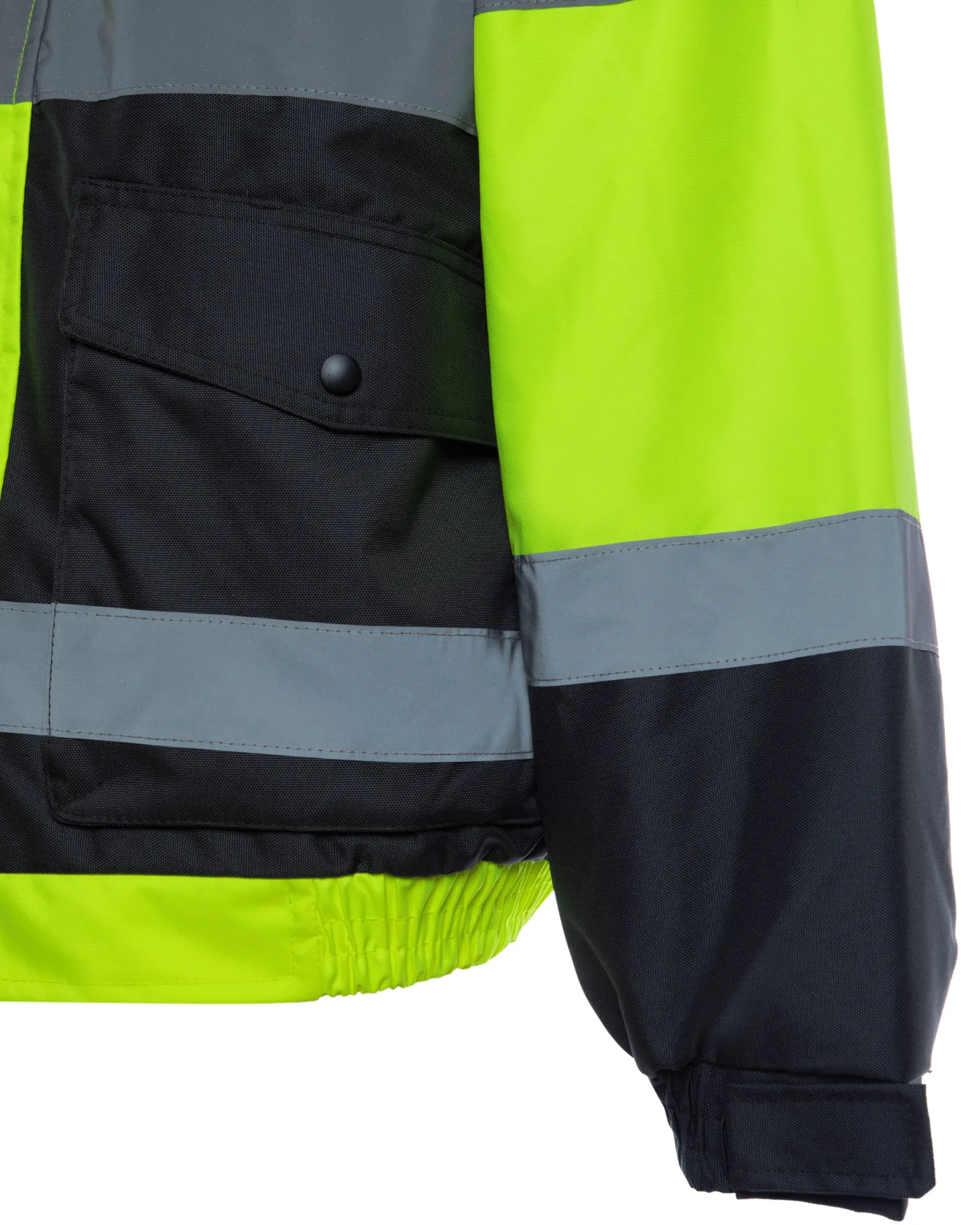 UHV563 HiVis Bomber Jacket with Removable Fleece & Teflon Fabric Protector - Yellow