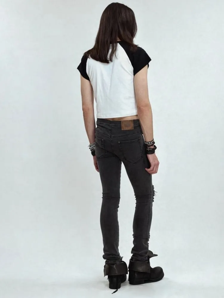 Versatile black thin pencil pants【s0000006686】