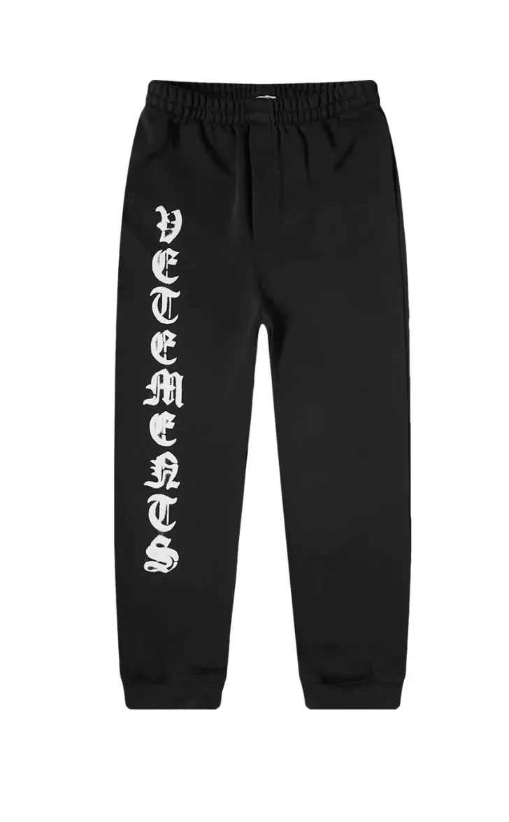 Vetements 'Anarchy Logo' Black Sweatpants