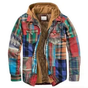 Vintage Casual Loose Patchwork Windbreaker