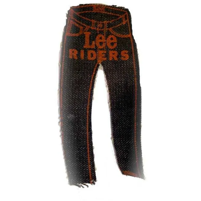 Vintage Lee Riders Denim Jeans Patch Rare