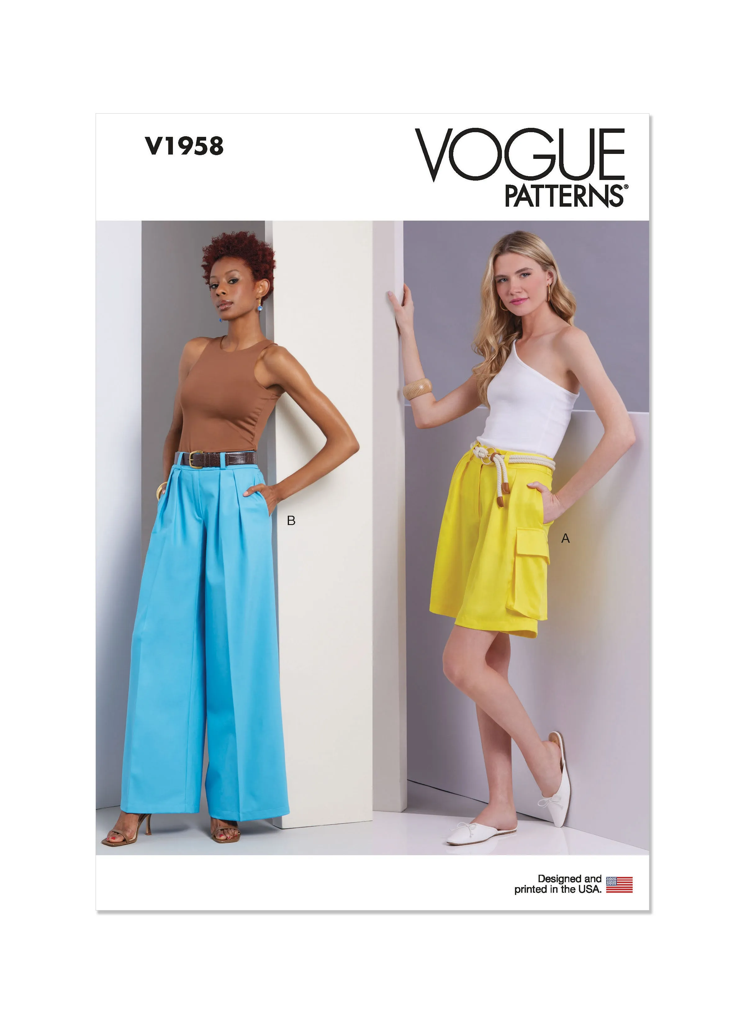 Vogue sewing pattern 1958 Misses' Shorts and Pants