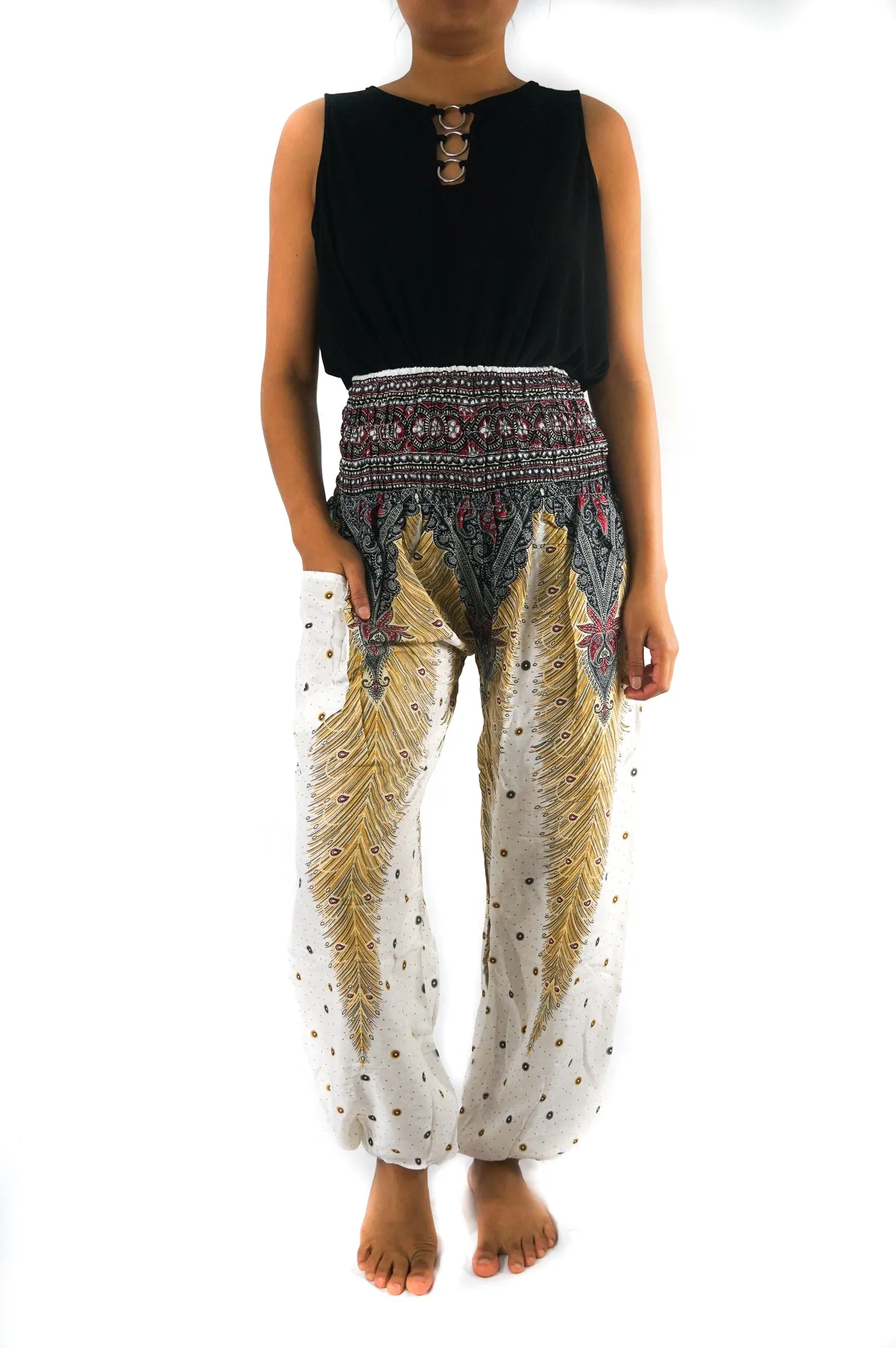 WHITE PEACOCK Women Boho Yoga Pants