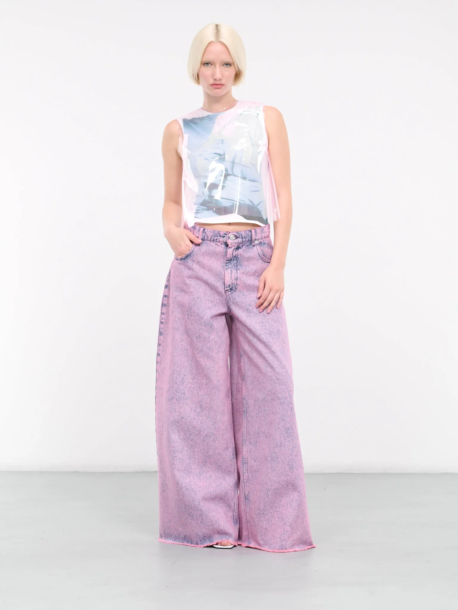 Wide Leg Denim Jeans (PAJD0340A0-USCV96-MBC13-PINK)