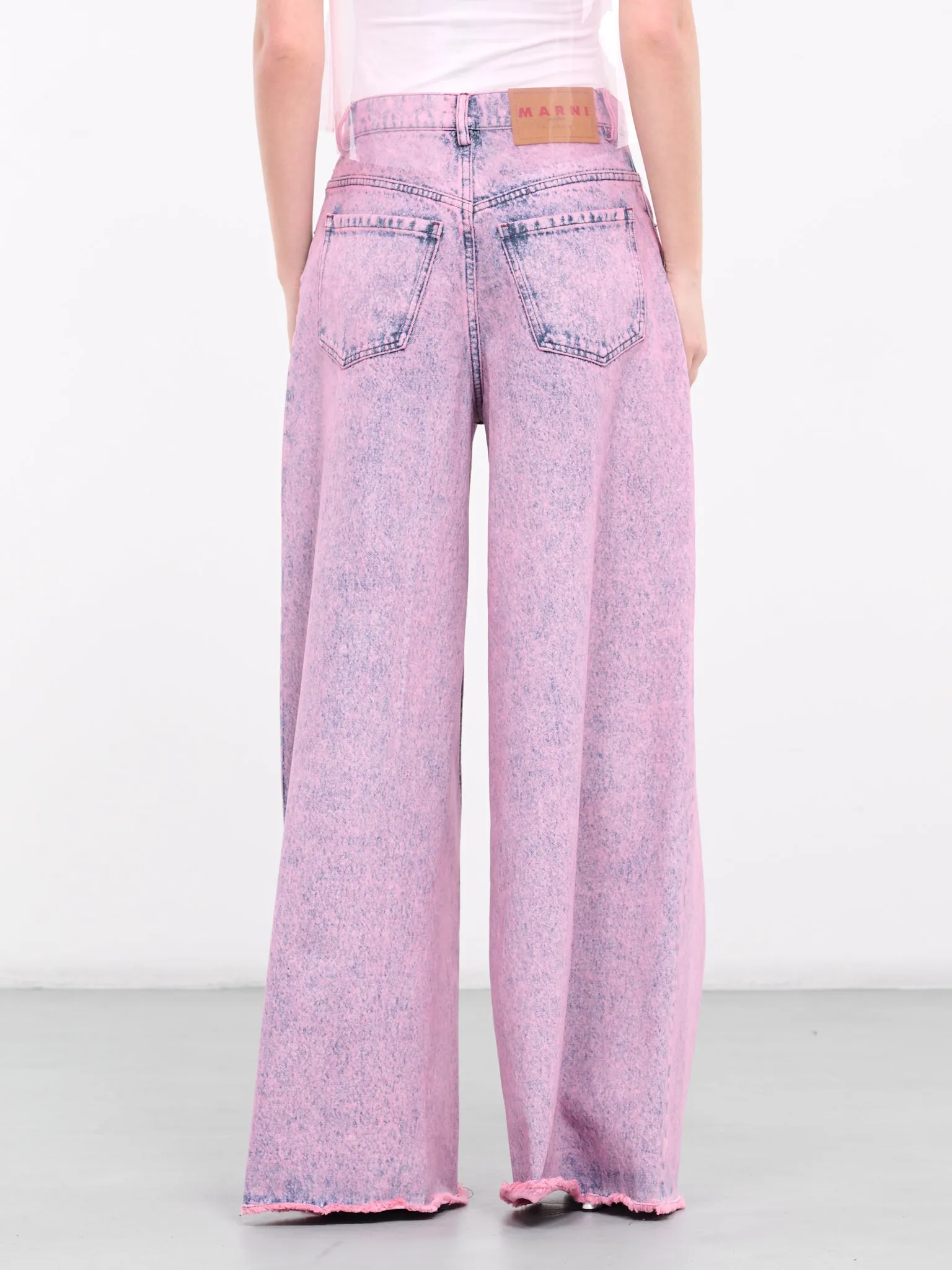 Wide Leg Denim Jeans (PAJD0340A0-USCV96-MBC13-PINK)