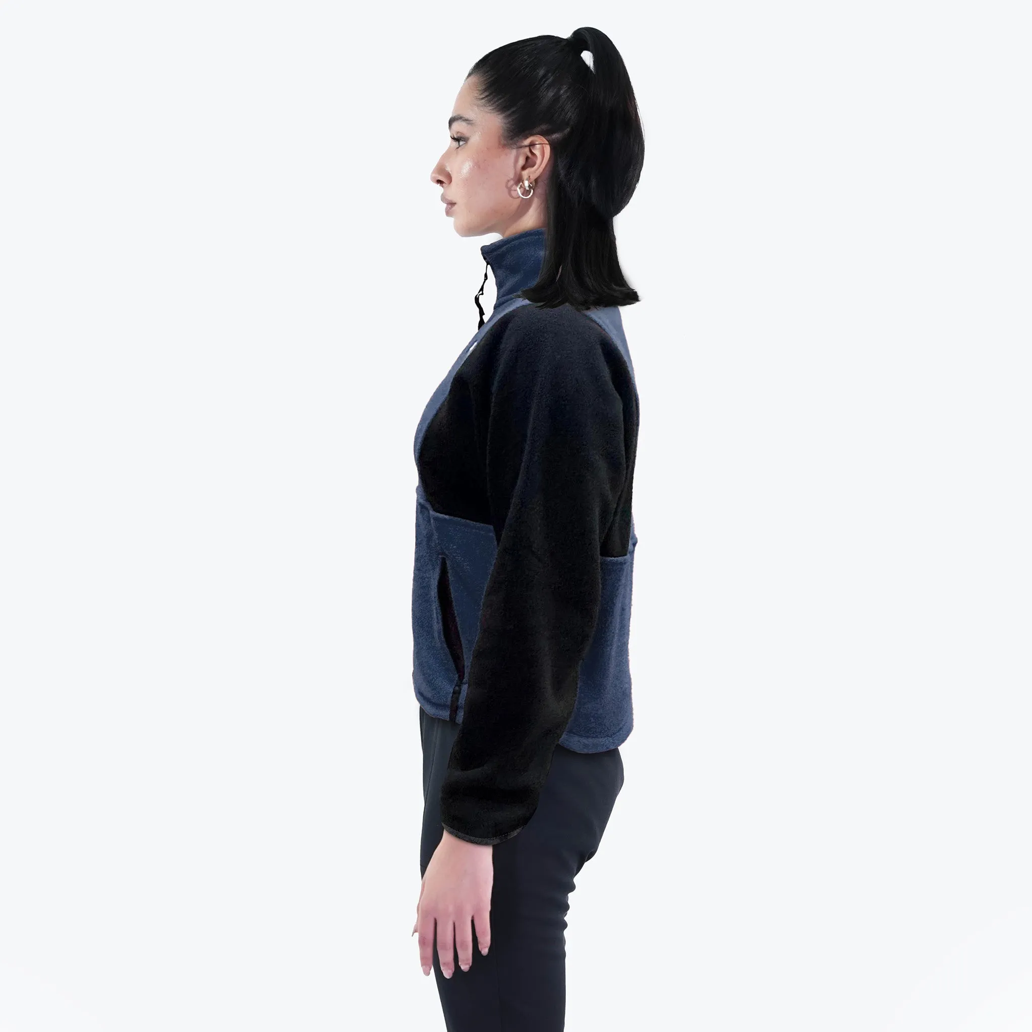 Women Fleece Jacket Navy