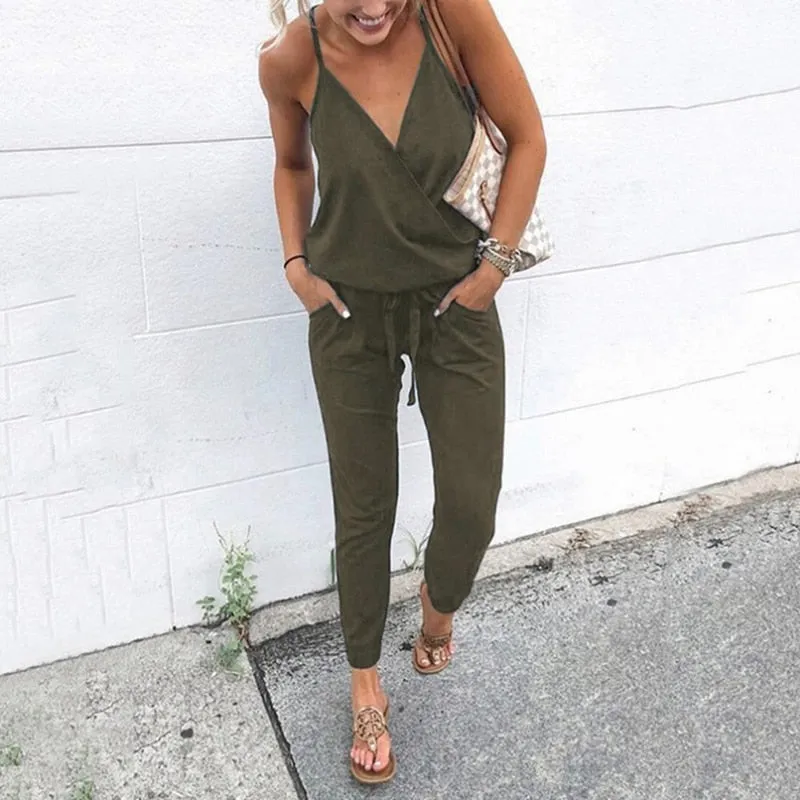 Women's Loose Baggy Strappy Romper Jumpsuit Summer Overalls