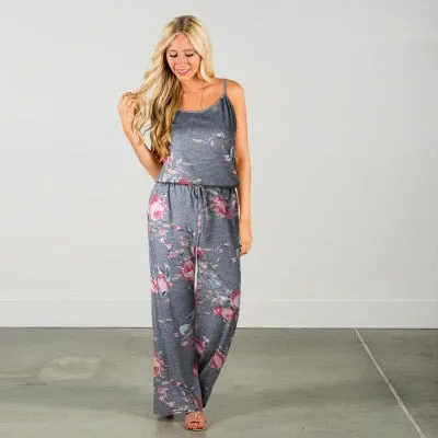 Wontive 2019 women Super Comfy Floral Jumpsuit