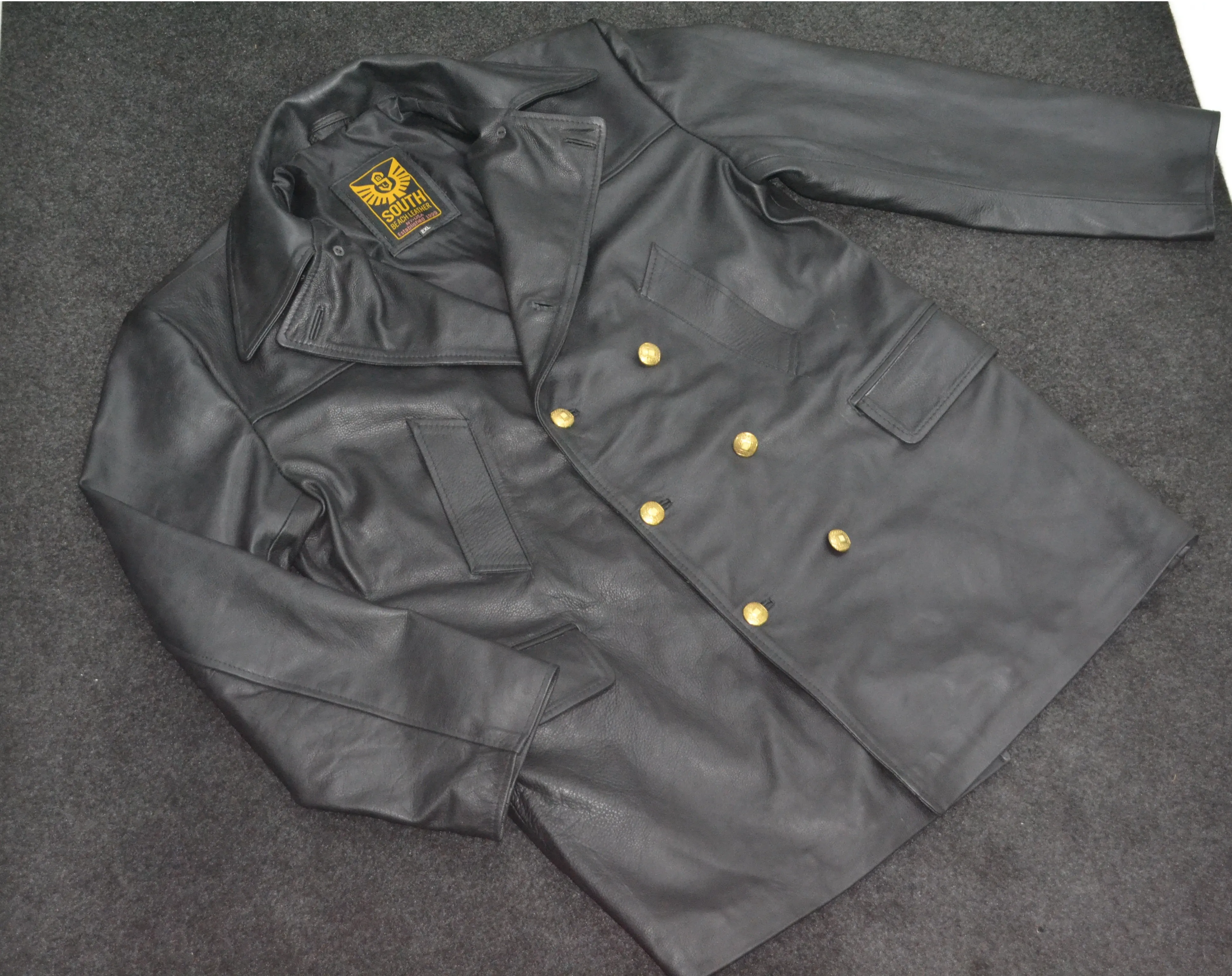 WW2 Uboat Doctor Who 3 Quarter Leather Coat