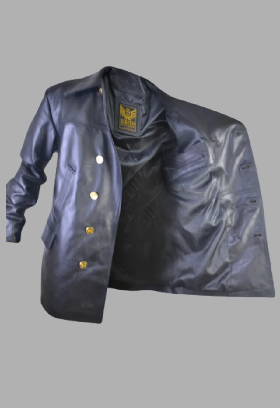 WW2 Uboat Doctor Who 3 Quarter Leather Coat