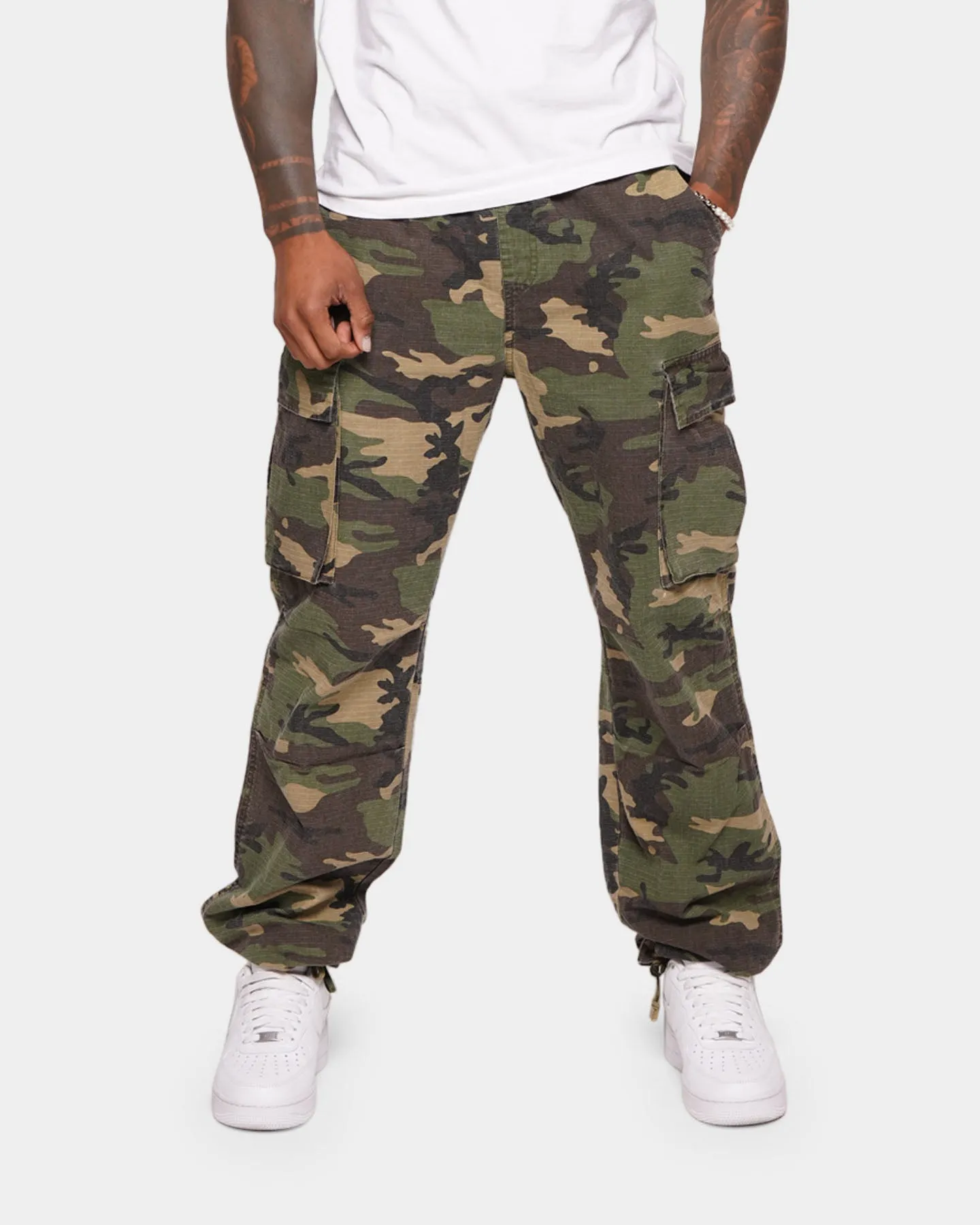 XXIII Adnan Camo Cargo Pants Washed Camo