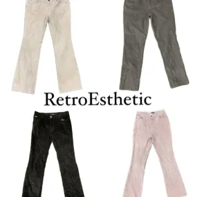 Y2K 2024 Boot Cut Courdroy Pants (DR-062)