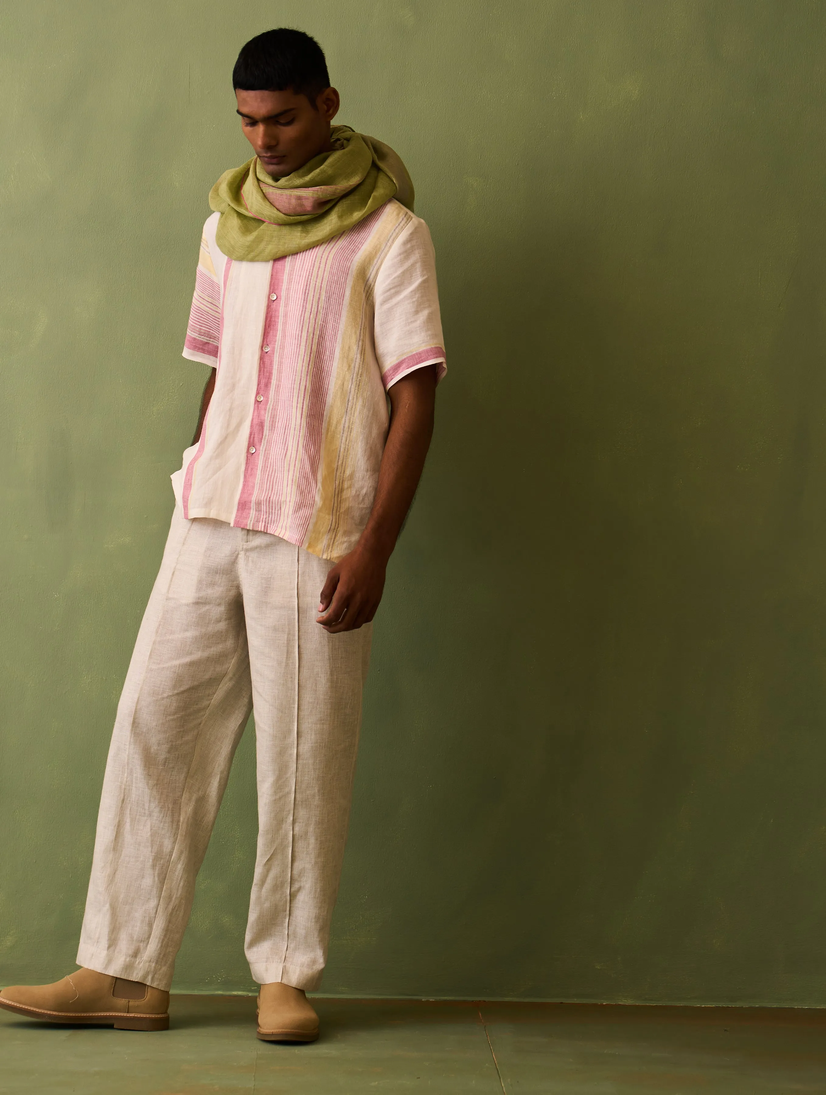 Yavi Linen Pant - Ivory