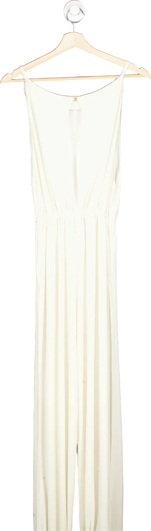 Zack London White Side Split One Leg Jumpsuit UK 10